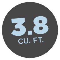 3.8 CU. FT.