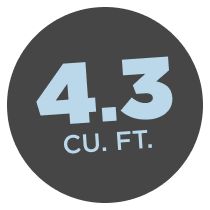 4.3 CU. FT.